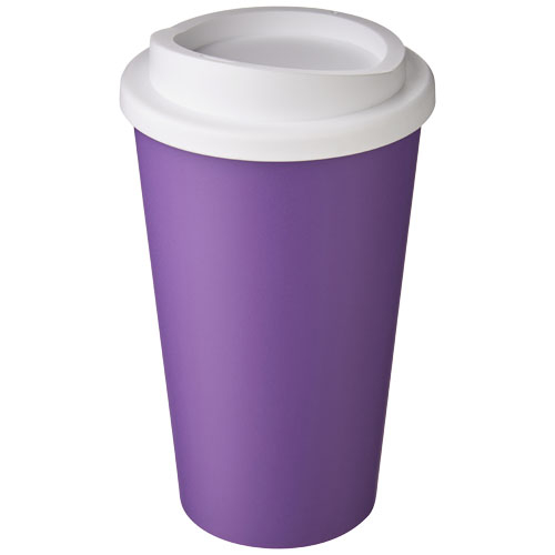 Gobelet publicitaire isolant 350ml Americano® Violet et Blanc